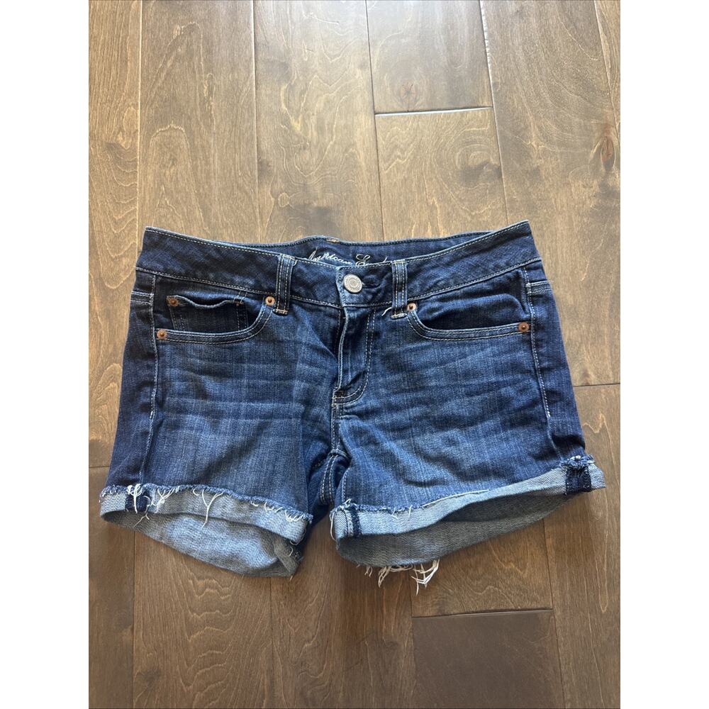 Women’s American Eagle Jean Denim Shorts Cut Off Stretch Size 6